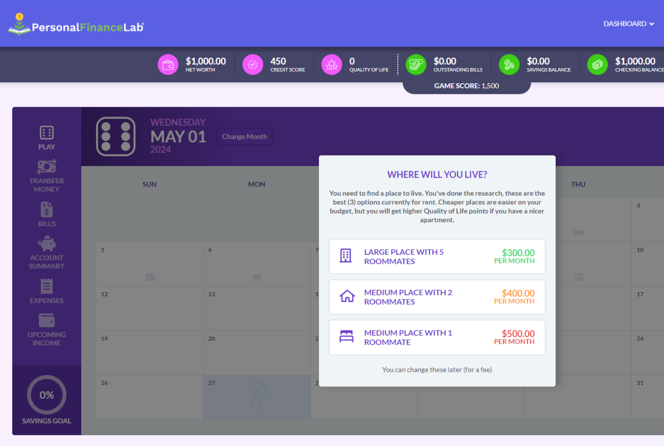 financial literacy for middle school students