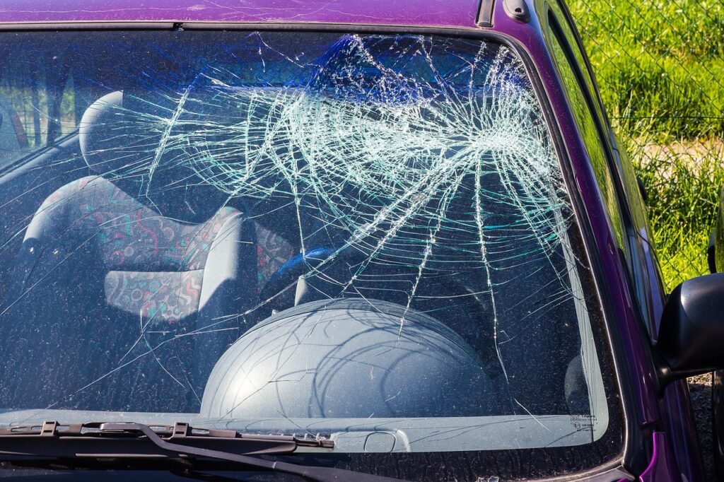 Cracked Windshield Car Accident